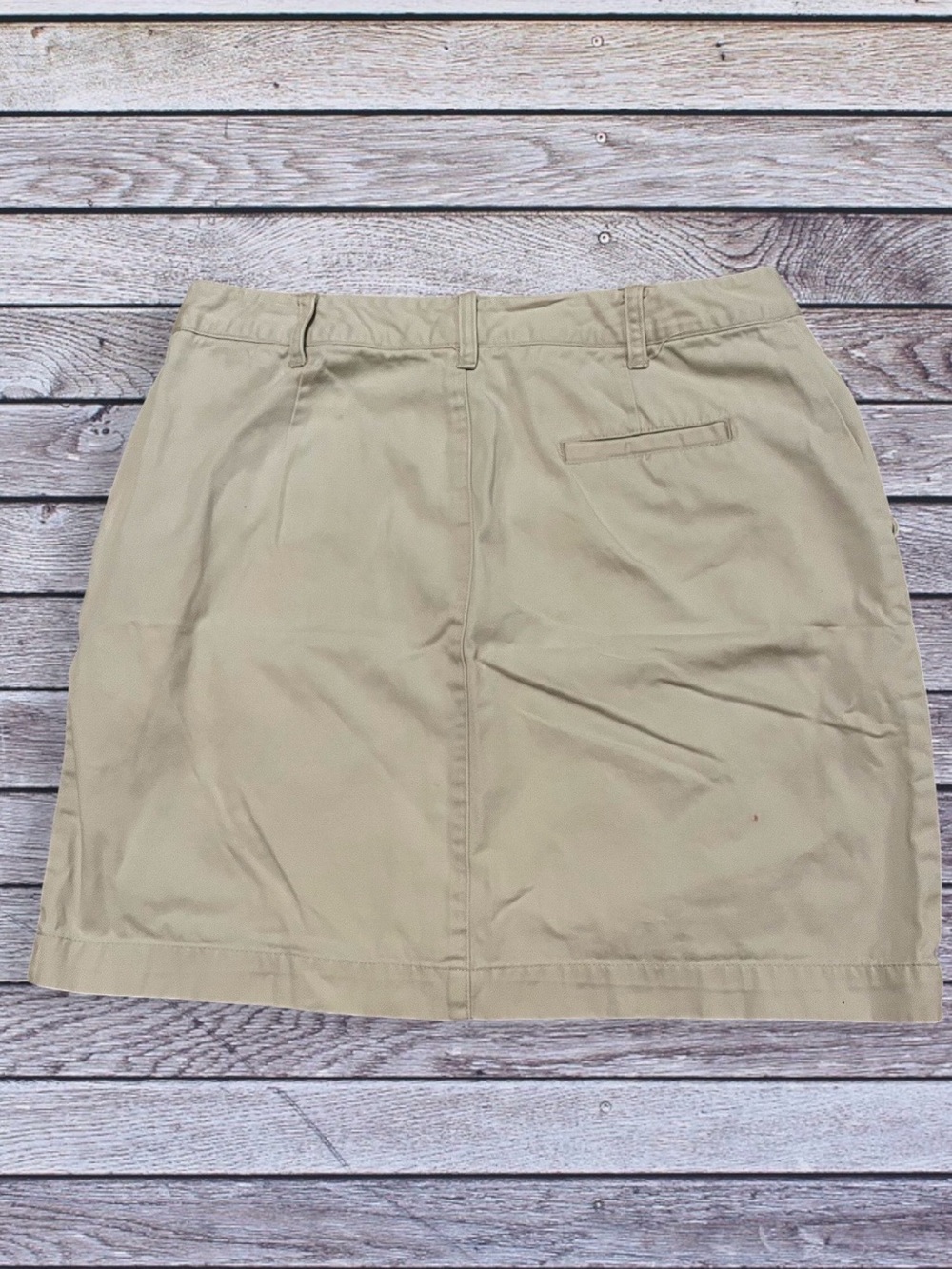 GAP Women's Khaki Cotton Skirt - Classic Neutral size 12 - Picture 2 of 5